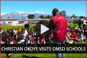 Christian Okoye visits OMSD Schools - Video 
